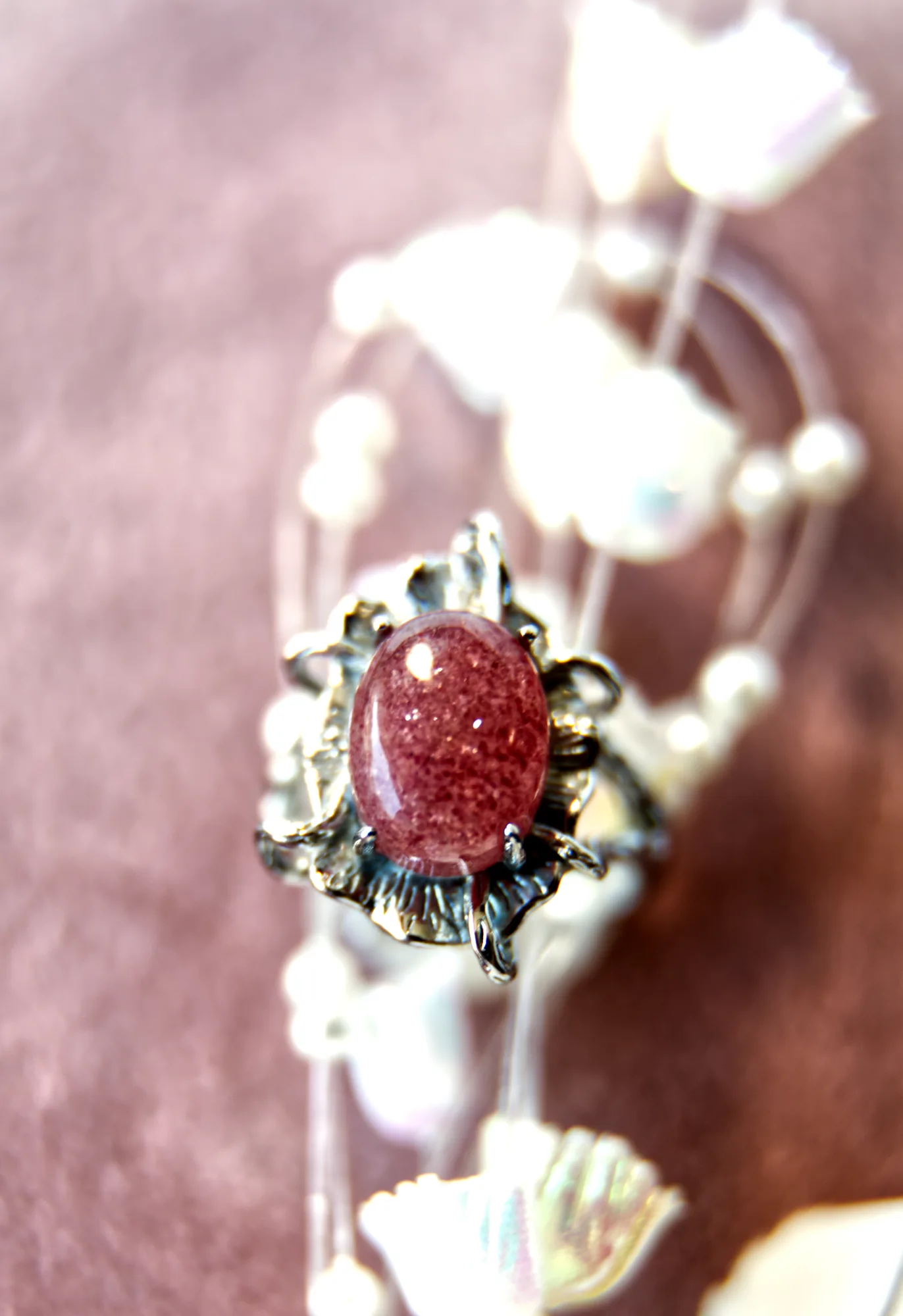 Strawberry Quartz Ring